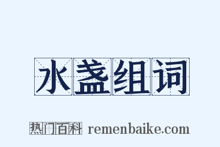水盏组词是什么意思的图片